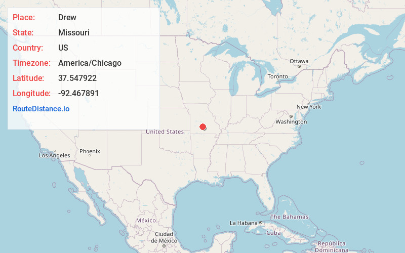 Map of Drew