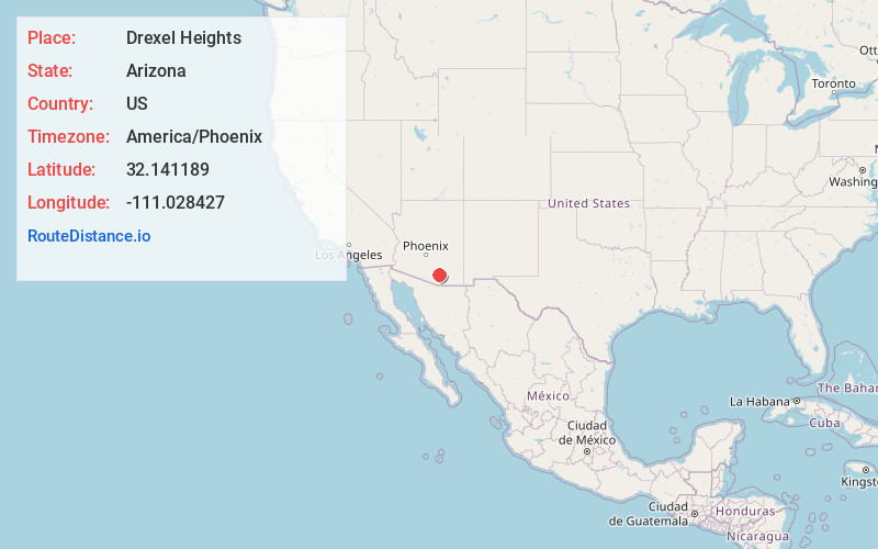 Map of Drexel Heights