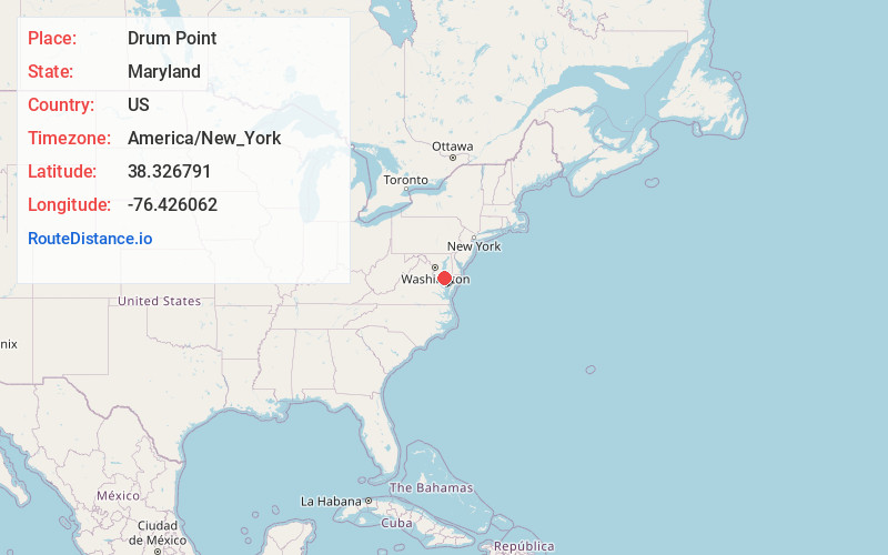 Map of Drum Point