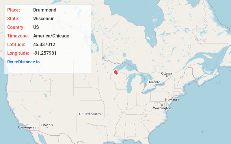 Map of Drummond