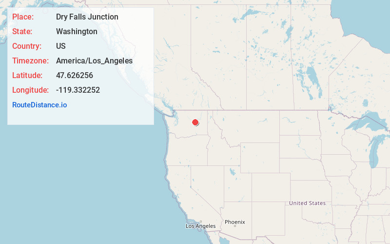 Map of Dry Falls Junction