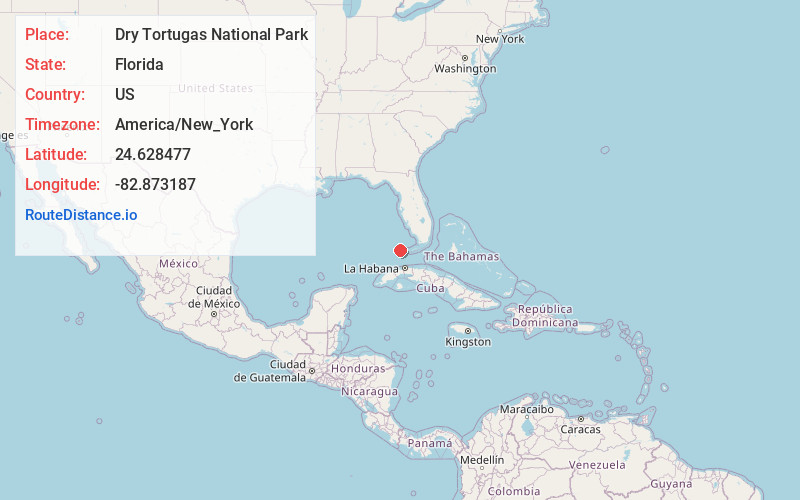 Map of Dry Tortugas National Park