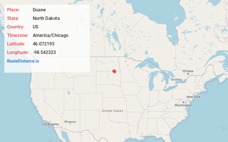 Map of Duane