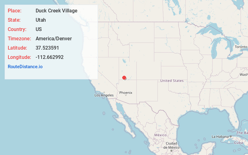 Map of Duck Creek Village