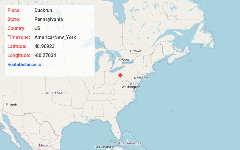 Map of Duckrun