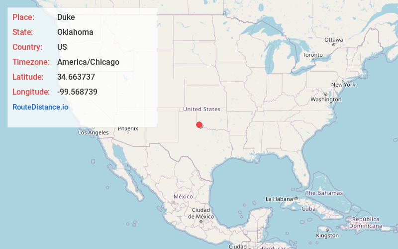 Map of Duke
