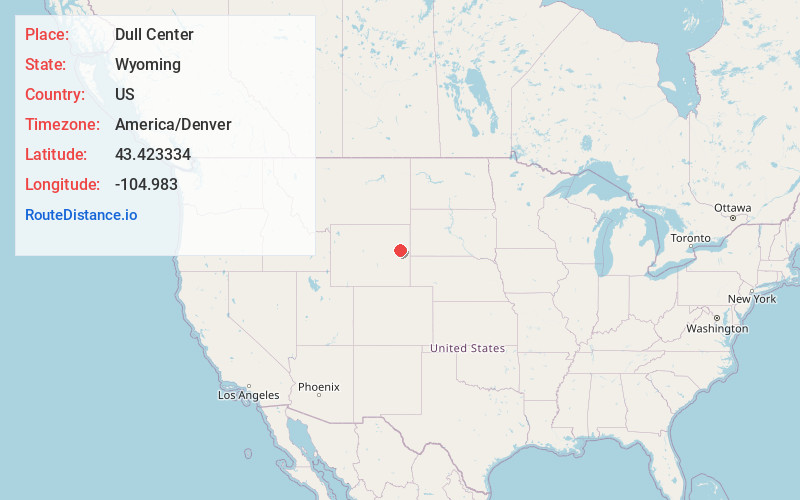 Map of Dull Center