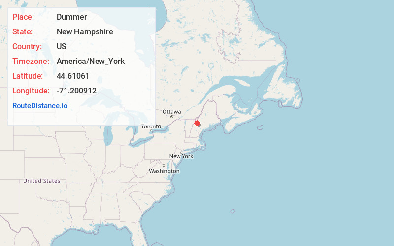 Map of Dummer