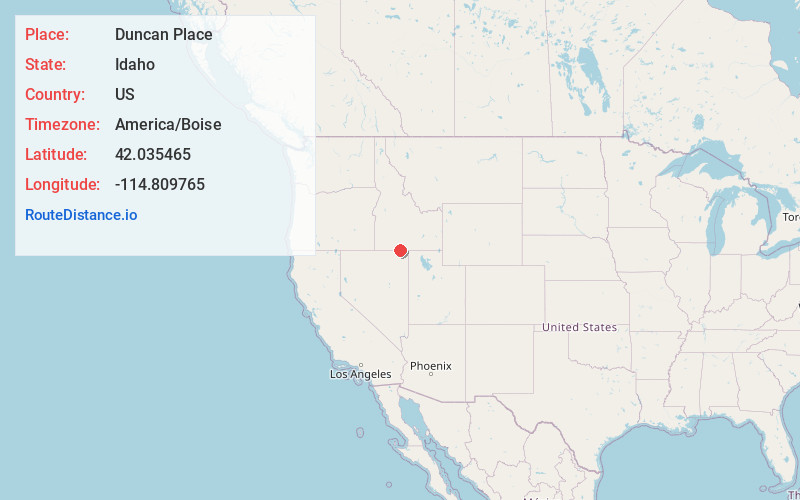 Map of Duncan Place