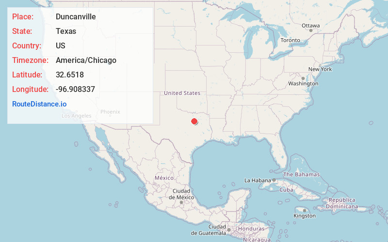 Map of Duncanville