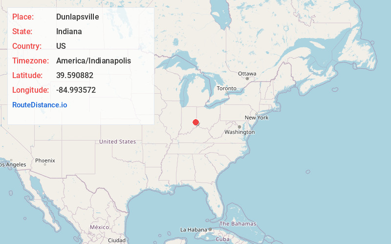 Map of Dunlapsville
