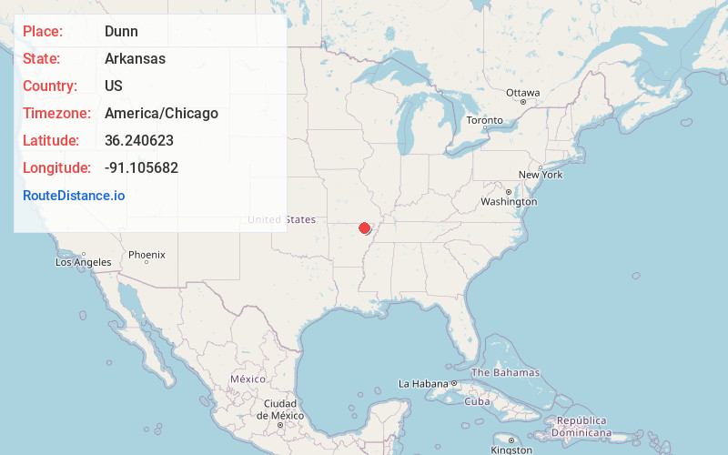 Map of Dunn