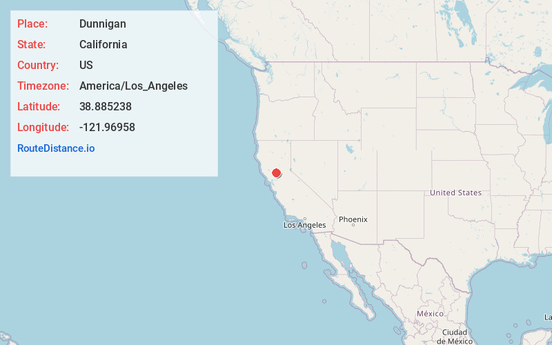 Map of Dunnigan