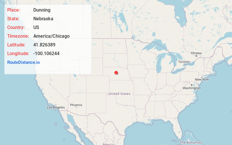 Map of Dunning