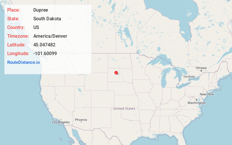 Map of Dupree