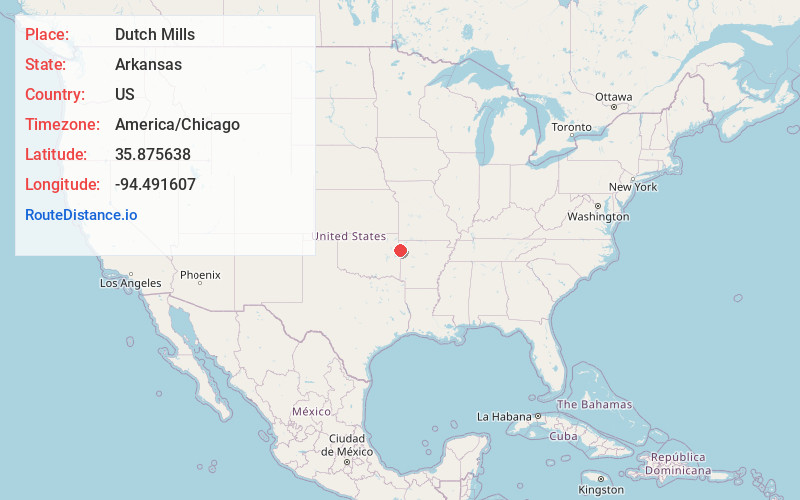 Map of Dutch Mills