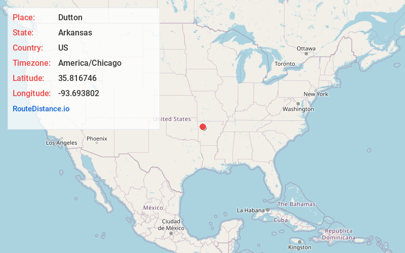 Map of Dutton