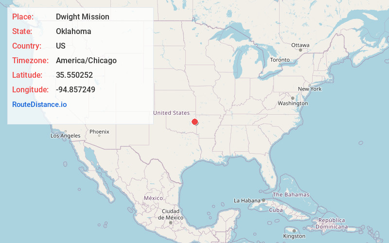 Map of Dwight Mission