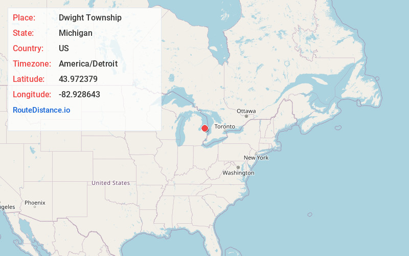 Map of Dwight Township