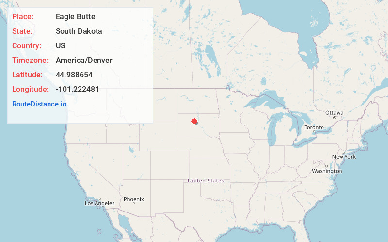 Map of Eagle Butte
