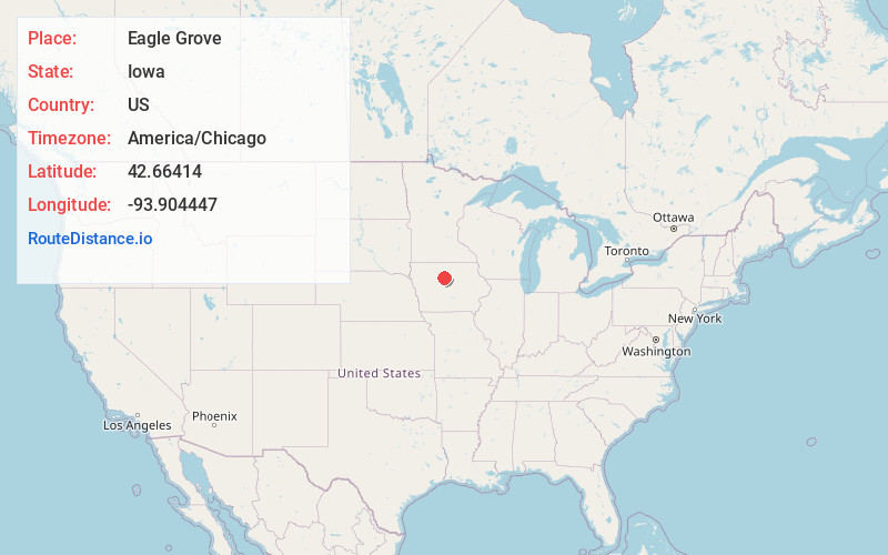 Map of Eagle Grove