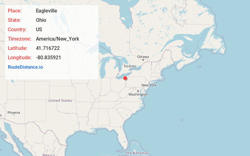 Map of Eagleville