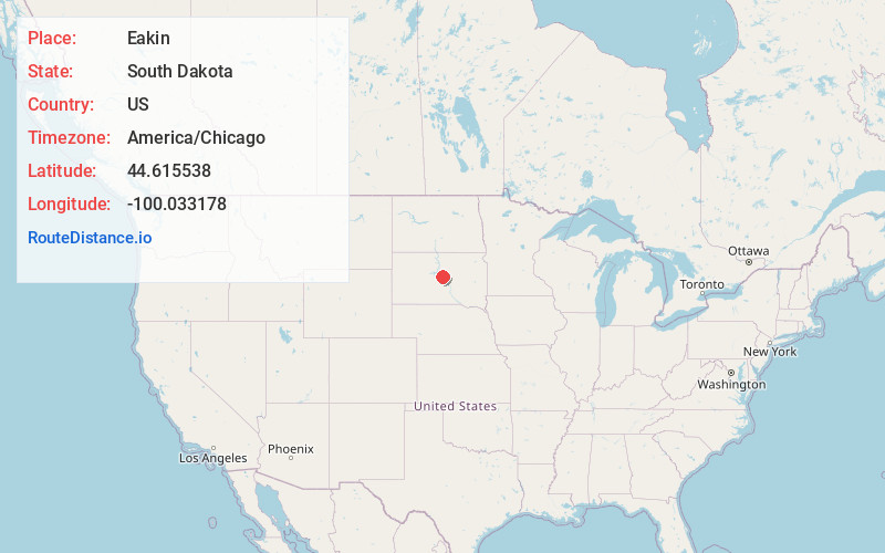 Map of Eakin
