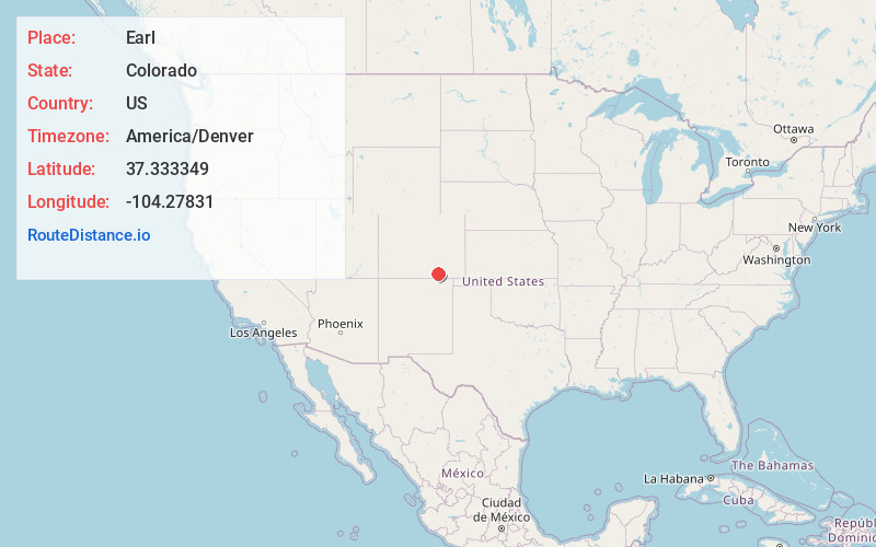 Map of Earl