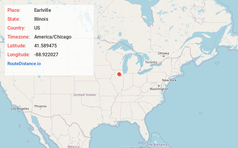 Map of Earlville