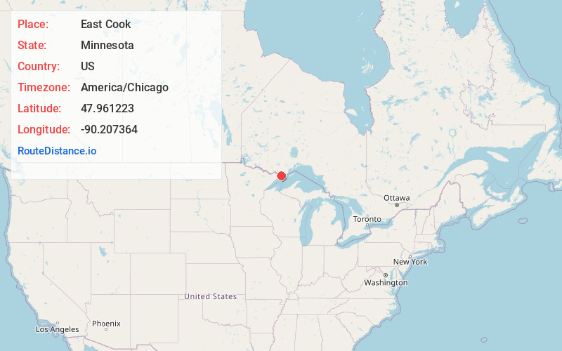 Map of East Cook