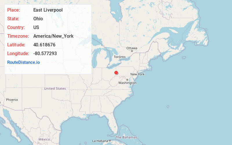 Map of East Liverpool