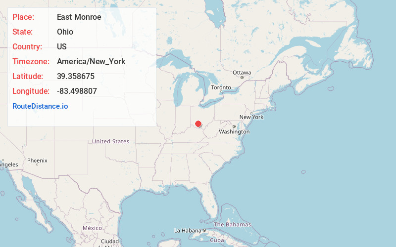Map of East Monroe