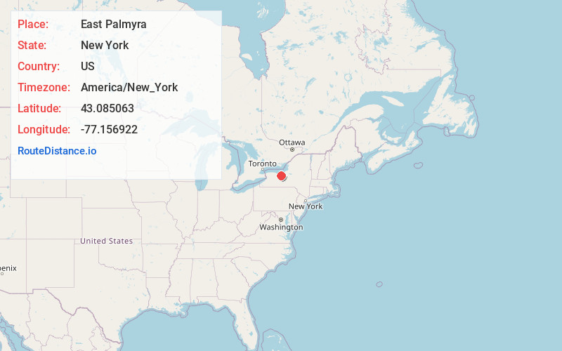 Map of East Palmyra
