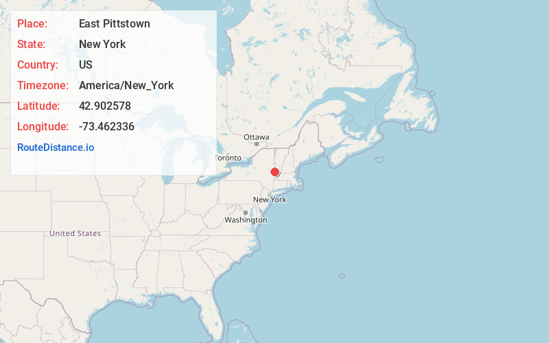 Map of East Pittstown