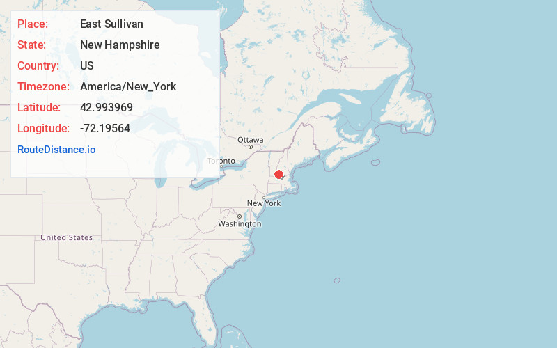 Map of East Sullivan