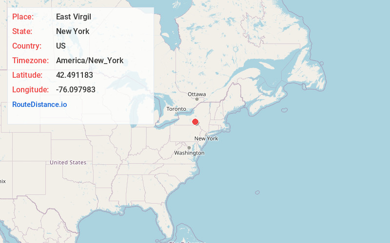 Map of East Virgil