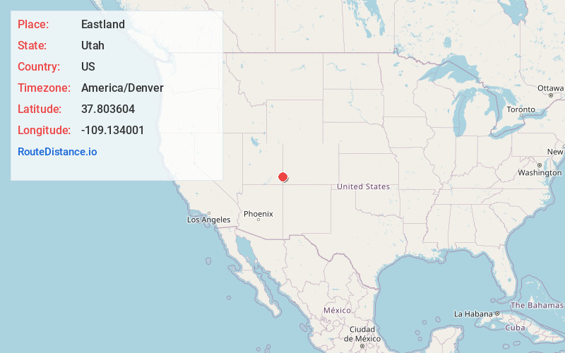 Map of Eastland