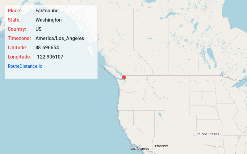 Map of Eastsound