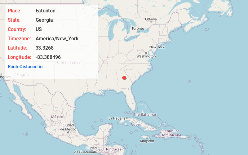 Map of Eatonton