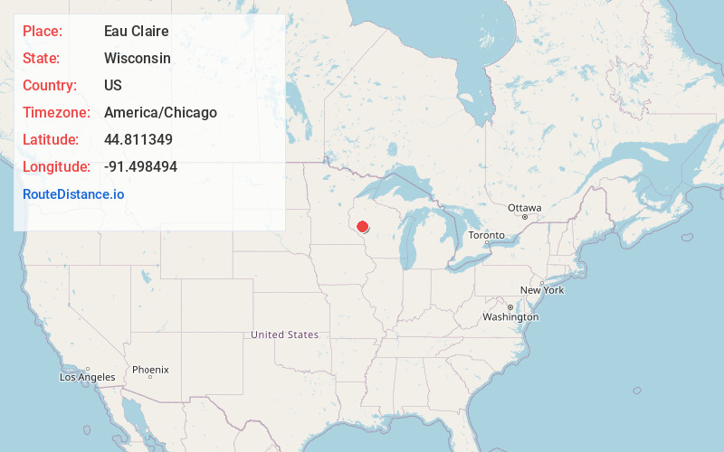 Map of Eau Claire