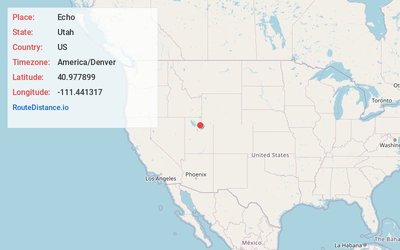 Map of Echo
