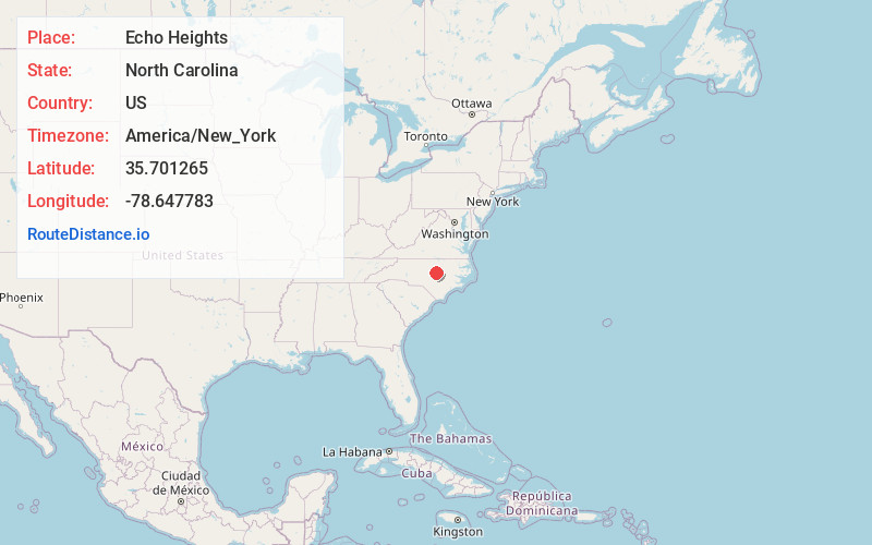 Map of Echo Heights