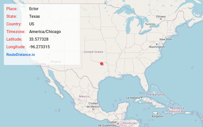 Map of Ector