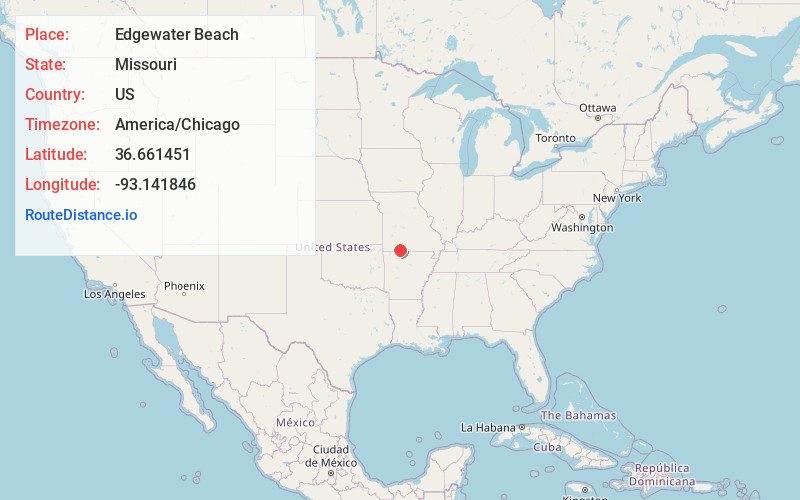 Map of Edgewater Beach