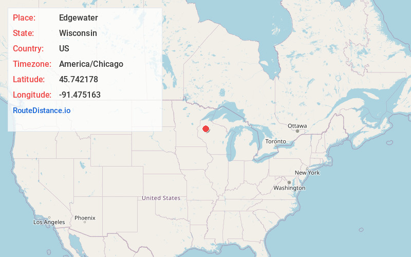 Map of Edgewater