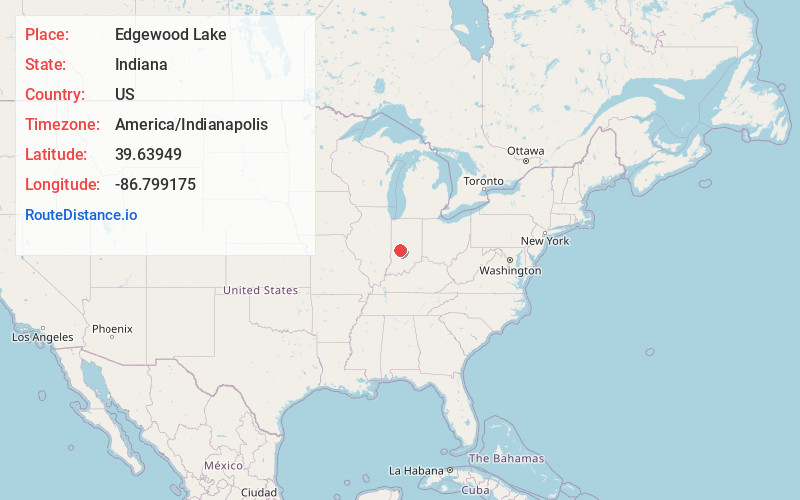 Map of Edgewood Lake
