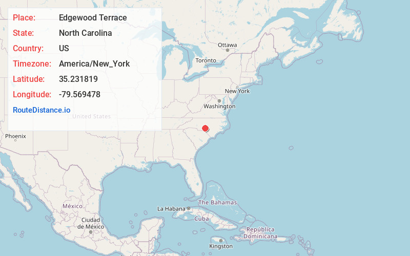Map of Edgewood Terrace