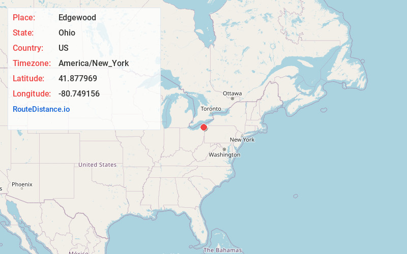 Map of Edgewood