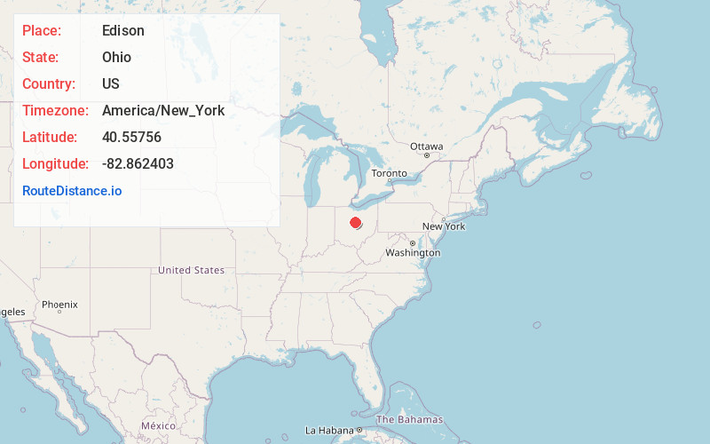 Map of Edison
