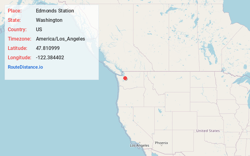 Map of Edmonds Station